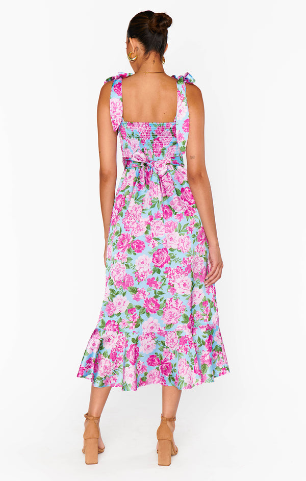 Long Sleeve Midi Dress - My Garden main image 1
