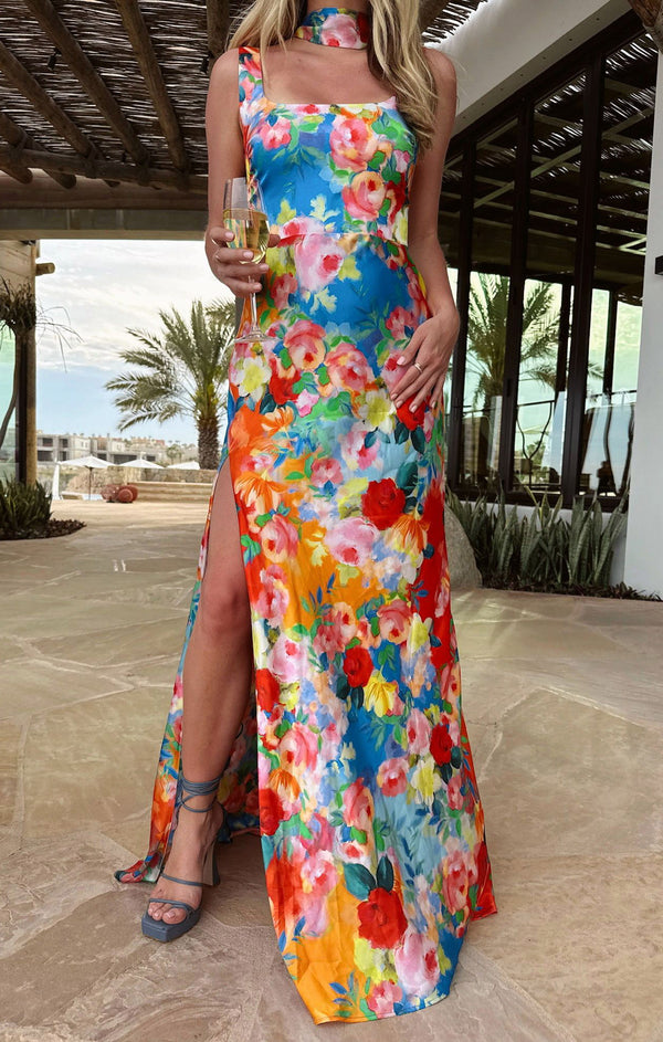 strapless open back dress Show Me Your Mumu Jasmine Tie Mini Dress