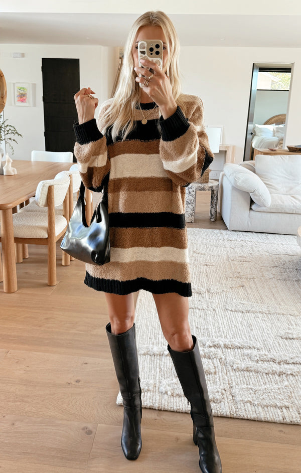 (取寄) ショウ ミー ユア ムームー レディース ティモシー チュニック セーター Show Me Your Mumu women Timothy Tunic Sweater Neutral Multi Stripe Knit 91OwaB8fzvL._AC_SX466_.jpg