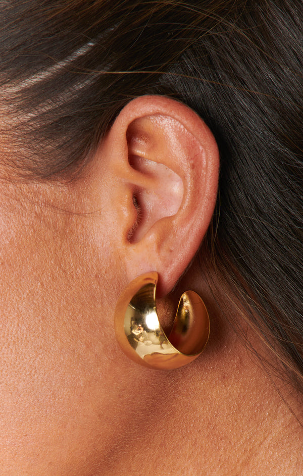 Faithy Jewels Large Lucy Hoop Earrings ~ Gold – Show Me Your Mumu