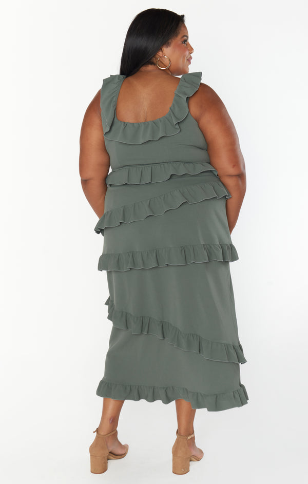 Greta Dress ~ Deep Sage Stretch – Show Me Your Mumu Greta Dress ~ Deep Sage Stretch – Show Me Your Mumu