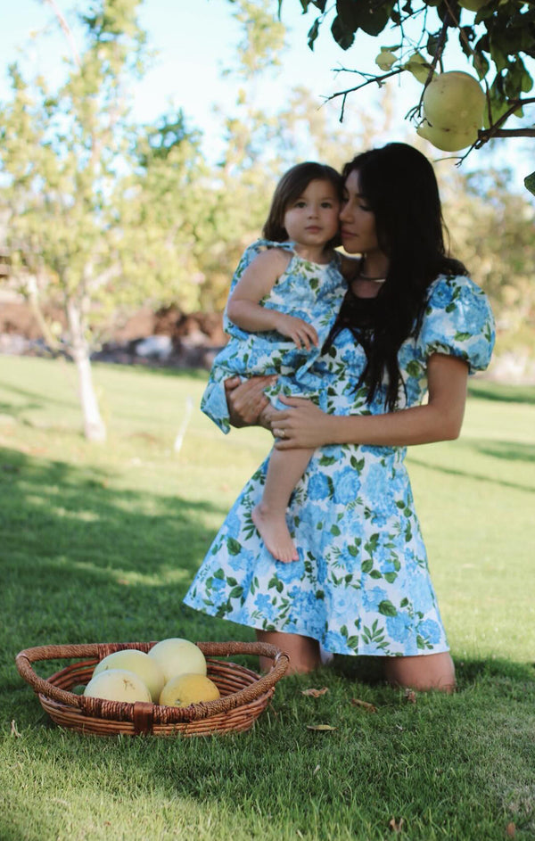 Mia Dress ~ Cottage Floral Blue Show Me Your Mumu Mia Dress ~ Cottage Floral Blue Show Me Your Mumu