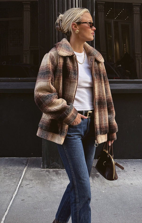 Hunter Jacket ~ Homestead Faux Sherpa Plaid – Show Me Your Mumu Hunter Jacket ~ Homestead Faux Sherpa Plaid – Show Me Your Mumu