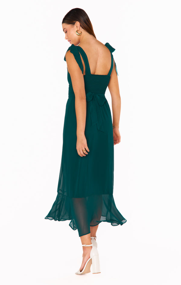 Show Me Your Mumu Claire Midi Dress in Emerald online Chiffon XXL