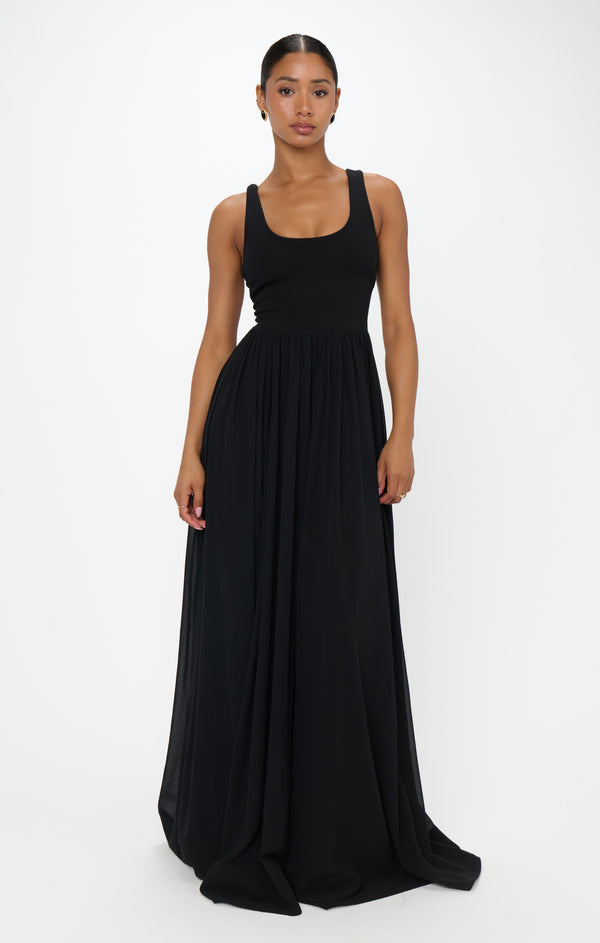 Harper Maxi Dress, in Black Chiffon, Size: Small | Show Me Your Mumu | Bridesmaid Dresses & Wedding Attendee Dress Harper Maxi Dress, in Black Chiffon, Size: Small | Show Me Your Mumu | Bridesmaid Dresses & Wedding Attendee Dress