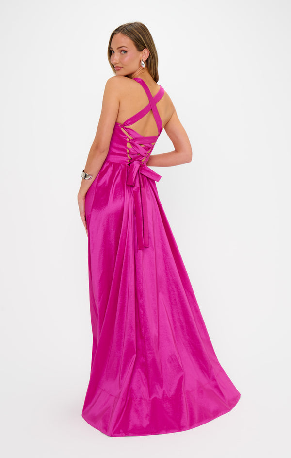Abigail Maxi Dress, in Rich Magenta Taffeta, Size: XL | Show Me Your Mumu | Bridesmaid Dresses & Wedding Attendee Dress