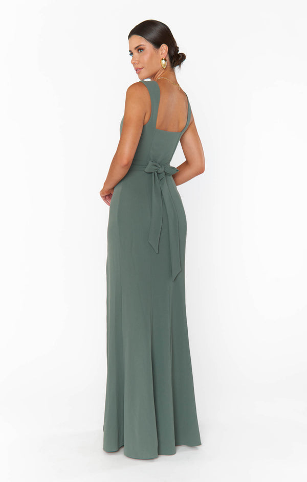 Paris Gown, in Deep Sage Stretch | Show Me Your Mumu