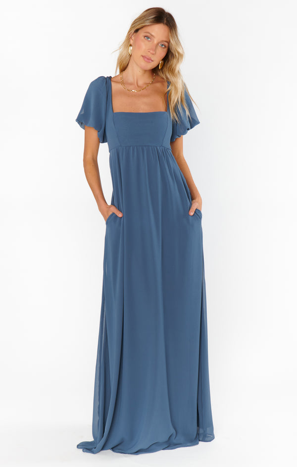 Nora – Blue Ocean Maxi Dress