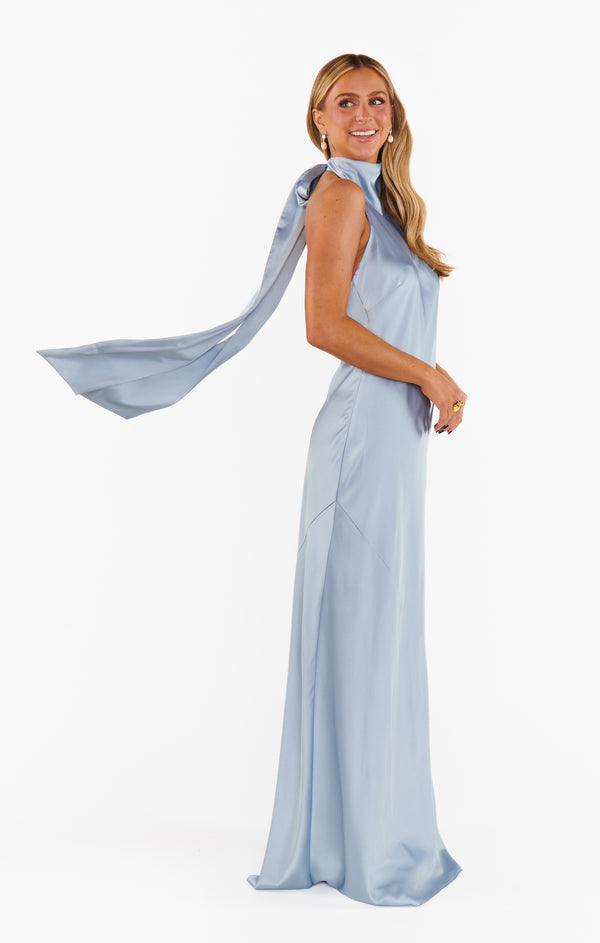 show me your mumu lisa maxi dress Lisa Maxi Dress, in Steel Blue Luxe Satin, Size: Medium | Show Me Your Mumu