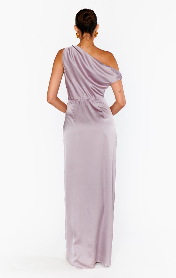 show me your mumu purple dress Jodie Dress, in Dusty Purple Luxe Satin, Size: XL | Show Me Your Mumu