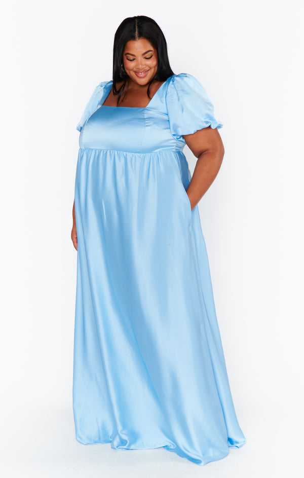 Baby Blue Plus Gown (XL) main image 0