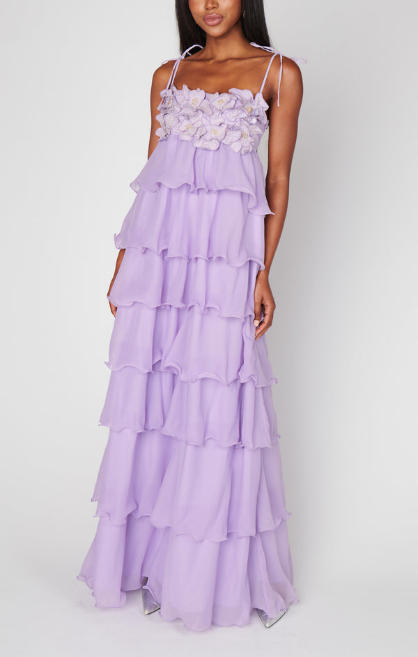 Gabriella Maxi Dress ~ Lilac Enchanted Embellishment – Show Me Your Mumu