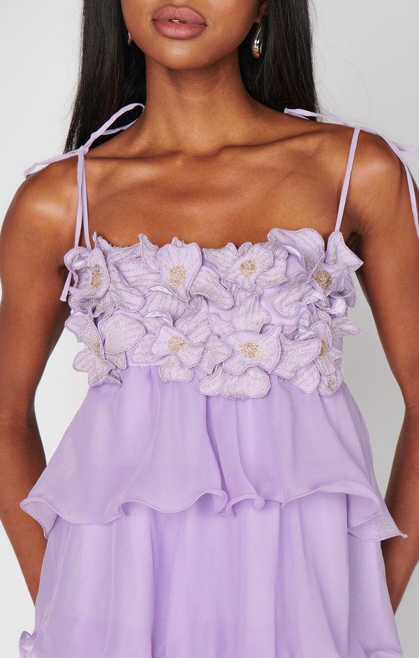 Gabriella Maxi Dress ~ Lilac Enchanted Embellishment – Show Me Your Mumu