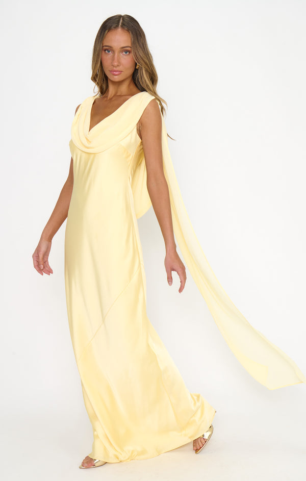 yellow dress graduation A Line V Neck Floor Length Yellow Prom Dresses, V Neck Long Yellow For   jbydress