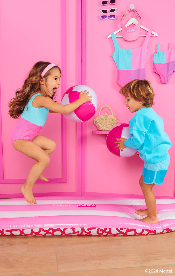 Little Scrunch One Piece ~ Barbie™ Colorblock Scrunch – Show Me Your Mumu Little Scrunch One Piece ~ Barbie™ Colorblock Scrunch – Show Me Your Mumu