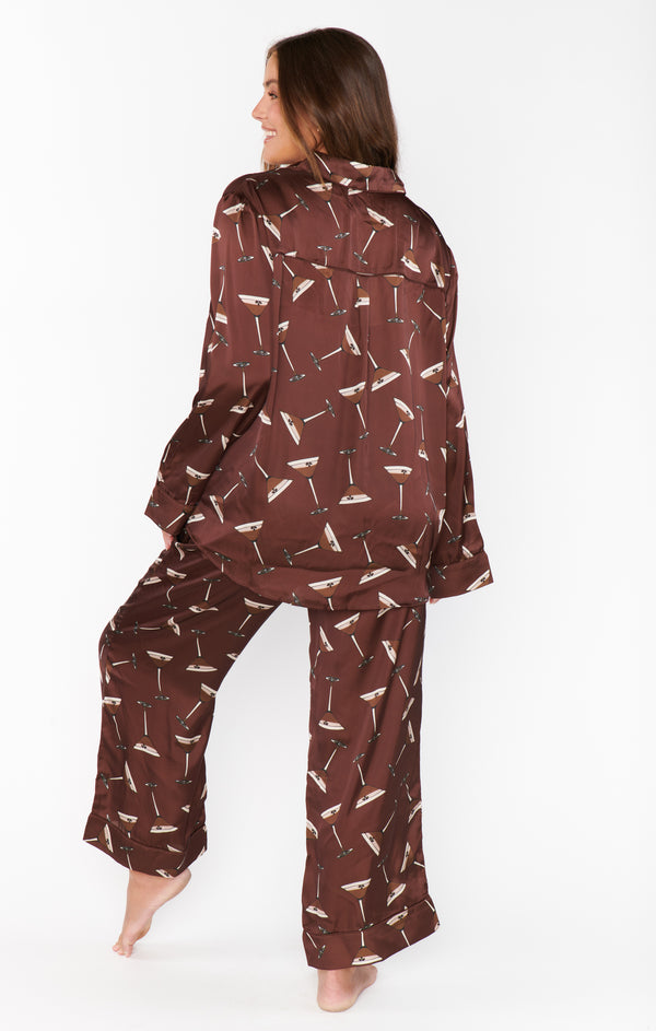 Classic PJ Set ~ Espresso Martini Silky – Show Me Your Mumu