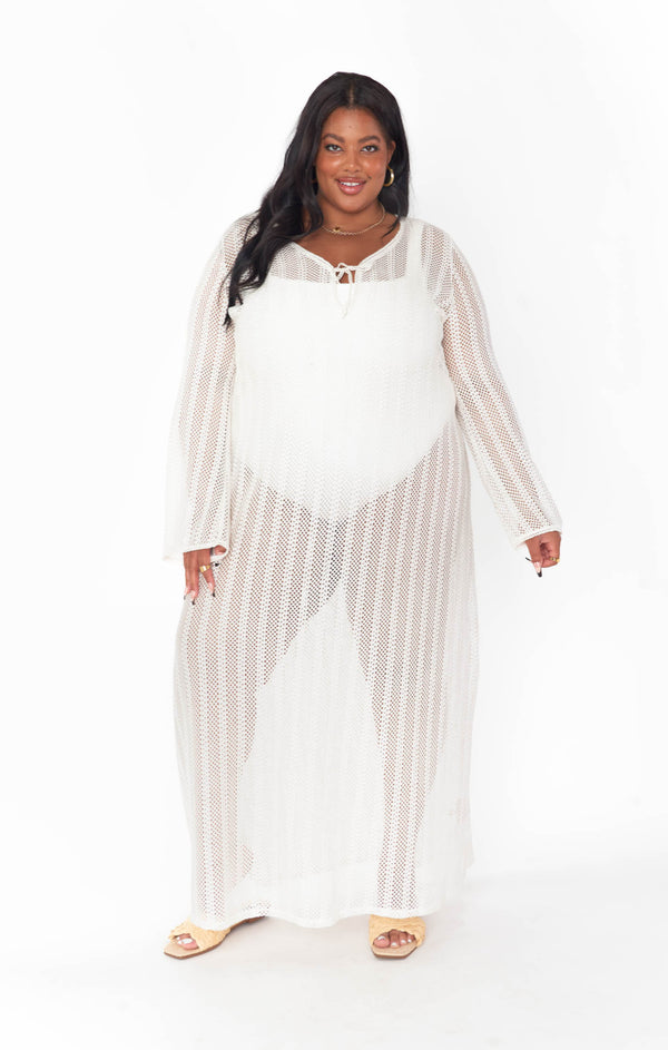 Vacay Coverup ~ White Crochet – Show Me Your Mumu