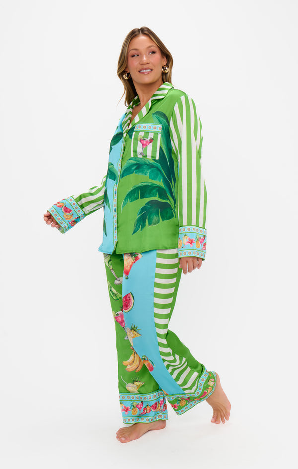 Classic PJ Set ~ Piña Colada Party Silky – Show Me Your Mumu