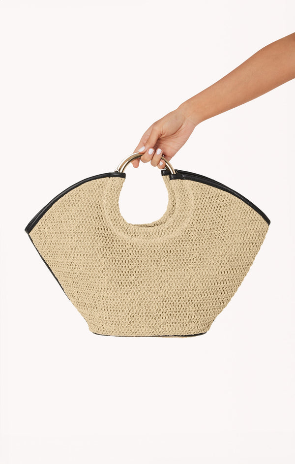 Billini Dawn Tote Bag ~ Natural Raffia/Black – Show Me Your Mumu