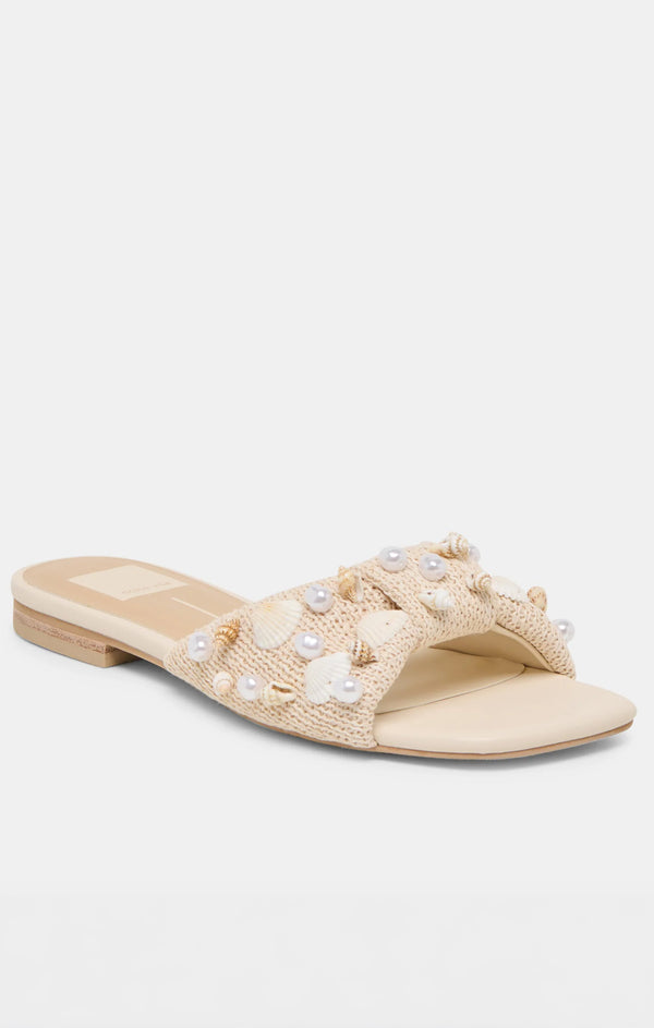 Dolce Vita Lizza Sandal ~ Oatmeal Beaded Raffia – Show Me Your Mumu