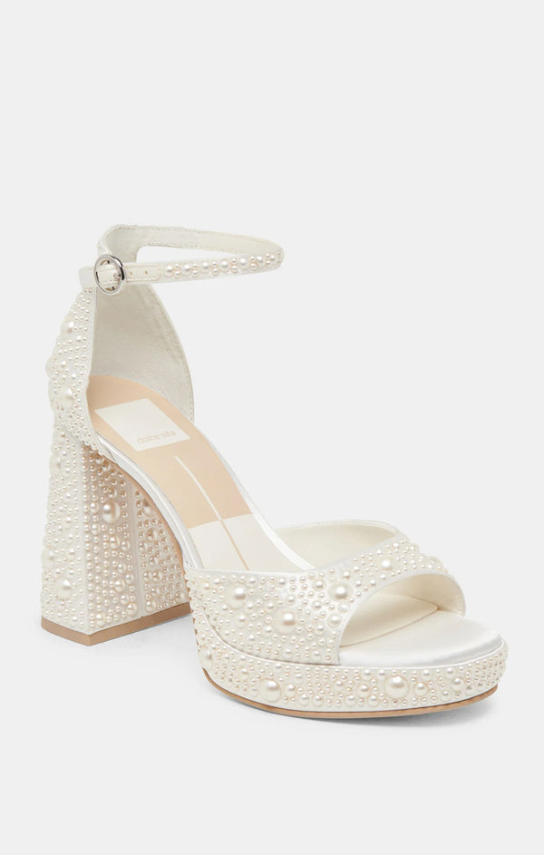 Dolce Vita Pandro Pearl Heel ~ True White – Show Me Your Mumu