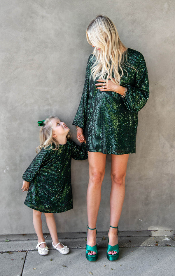 slim fit dress slacks Once Upon A Time Dress ~ Emerald Sequins – Show Me Your Mumu