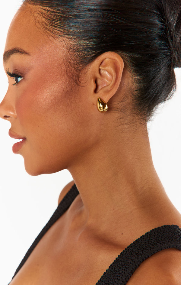 Faithy Jewels Mini Teardrop Earring ~ Gold – Show Me Your Mumu