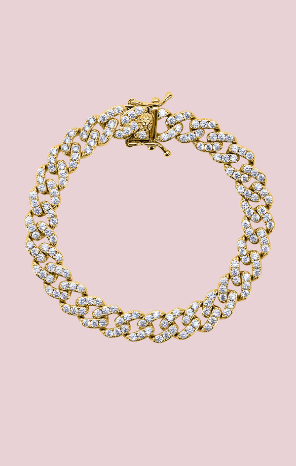 OMA The Label The Frosty Link Collection 9mm Bracelet ~ Gold – Show Me ...