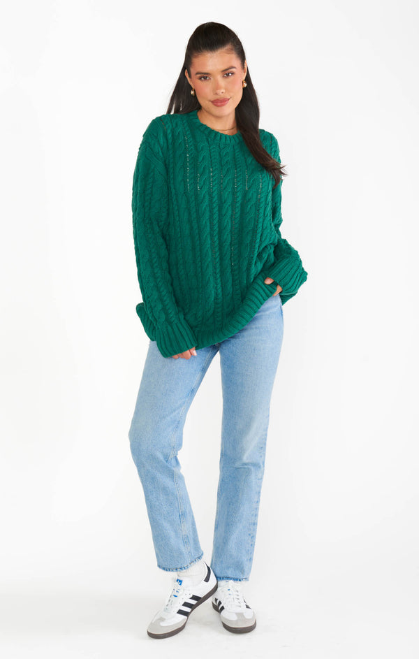 完売 18SS SHOW ME YOUR MUMU MERRY KNIT S Show Me Your Mumu Classic Crewneck Sweater - Martini Graphic Knit