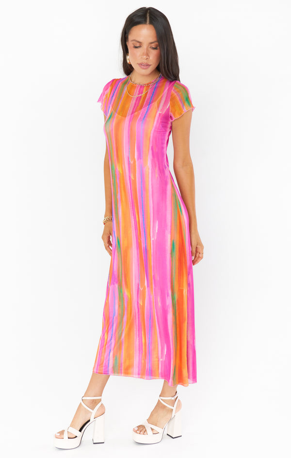 Molly Midi Dress ~ Sunrise Stripe Mesh – Show Me Your Mumu Molly Midi Dress ~ Sunrise Stripe Mesh – Show Me Your Mumu