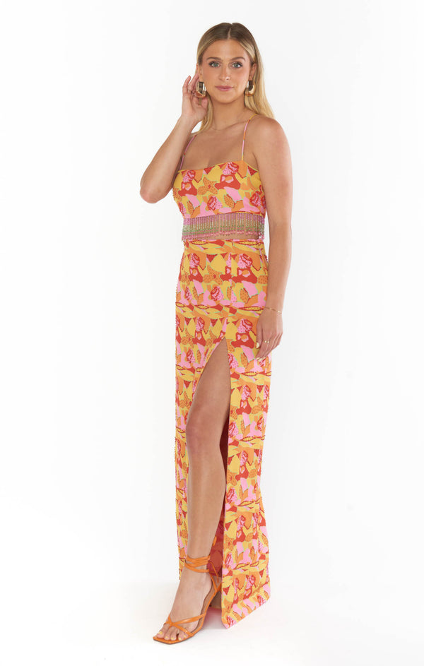 Rumba Maxi Skirt ~ Havana Beaded Sequins – Show Me Your Mumu