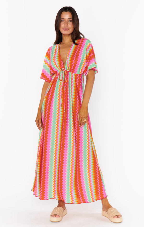 fitted lace wedding dress Kenzie Maxi Dress ~ Cabo Groovy Knit – Show Me Your Mumu