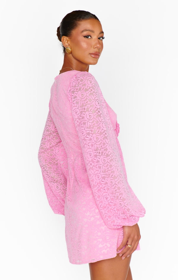 Rosetta Mini Dress ~ Pink Lovely Lace – Show Me Your Mumu
