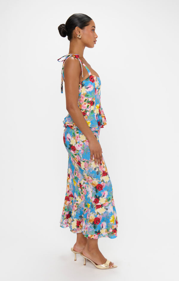 Pauline Peplum Dress ~ Blissful Garden Gala – Show Me Your Mumu