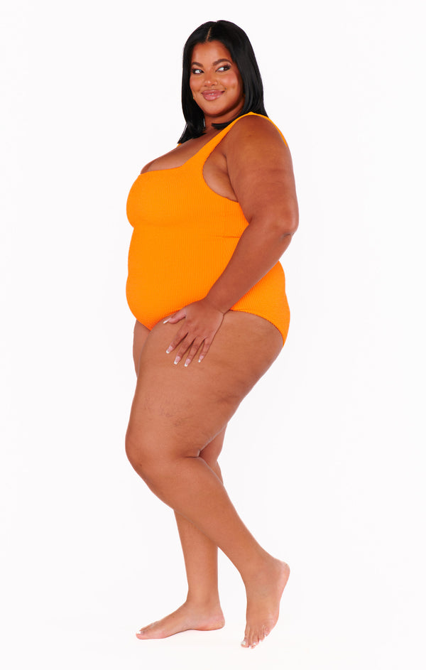 The Scrunch One Piece ~ Bright Orange Scrunch – Show Me Your Mumu