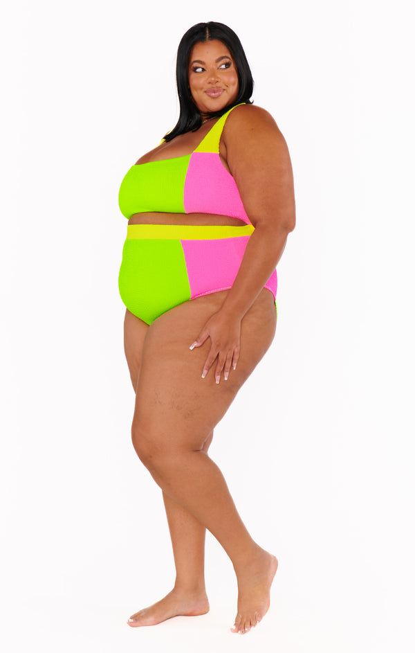 Hot Tub Top ~ 80s Party Colorblock Scrunch – Show Me Your Mumu Hot Tub Top ~ 80s Party Colorblock Scrunch – Show Me Your Mumu