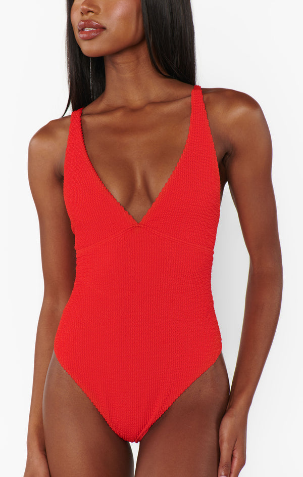 Cape May One Piece ~ Hot Tamale Red Scrunch – Show Me Your Mumu Cape May One Piece ~ Hot Tamale Red Scrunch – Show Me Your Mumu
