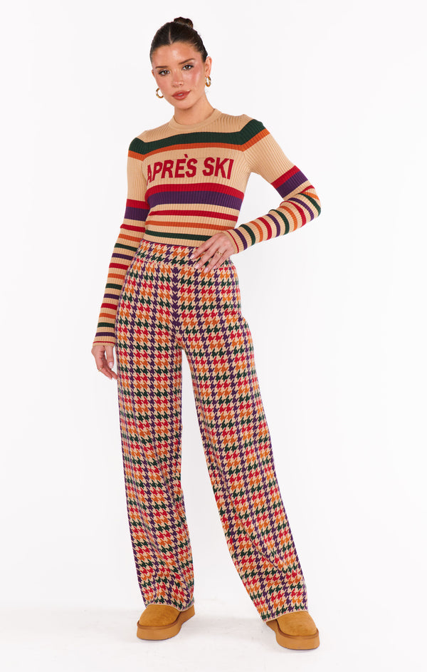 (取寄) ショウ ミー ユア ムームー レディース スロープス セーター Show Me Your Mumu women Slopes Sweater Apres Ski Stripe Slopes Sweater ~ Apres Ski Stripe – Show Me Your Mumu