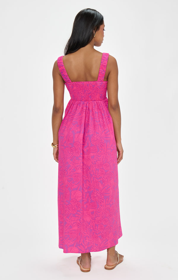 show me your mumu fling mini dress Fling Midi Dress ~ Pink Shells Poplin – Show Me Your Mumu