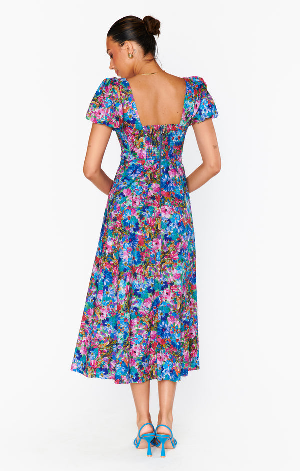 Mia Midi Dress ~ Painterly Meadows – Show Me Your Mumu