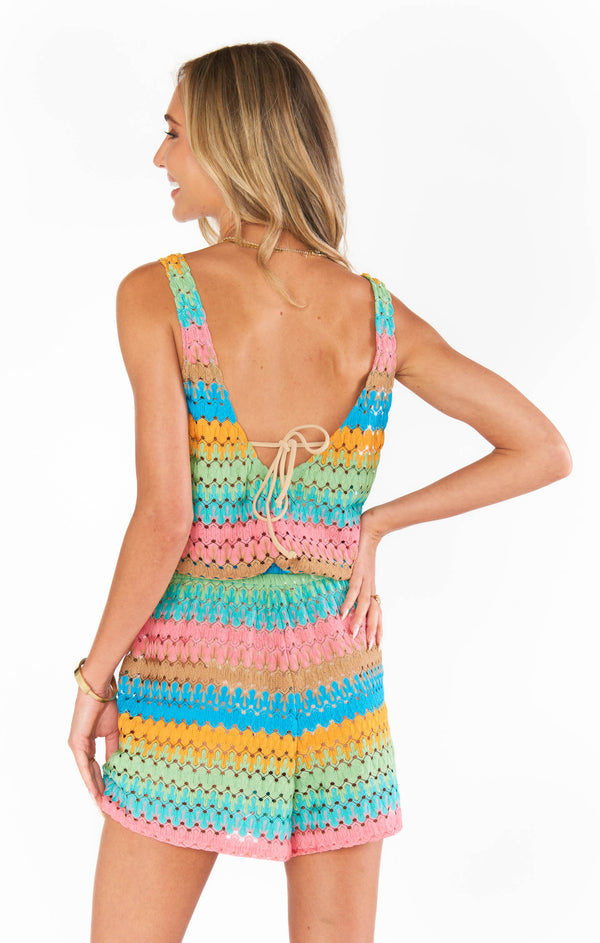 Ren Romper ~ Multi Stripe Crochet – Show Me Your Mumu