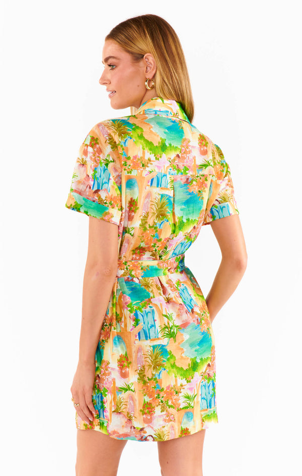 Marsala Shirt Dress ~ Palermo Spritz Linen – Show Me Your Mumu Marsala Shirt Dress ~ Palermo Spritz Linen – Show Me Your Mumu