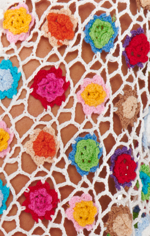 Vacay Mini Tank Coverup ~ 3D Floral Crochet – Show Me Your Mumu