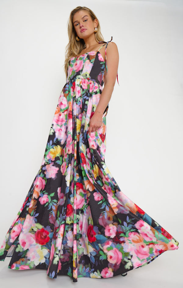 Juliet Maxi Dress ~ Moonlit Garden Gala Taffeta – Show Me Your Mumu