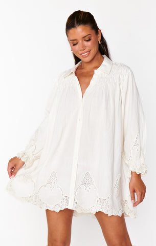 Show Me Your Mumu Women's Leona Mini Dress - White - Mini Dresses