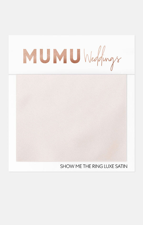 Bridesmaid Fabric Swatch ~ Show Me The Ring Luxe Satin – Show Me Your Mumu