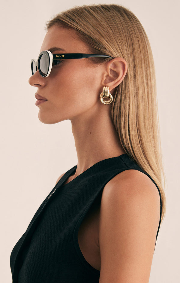 Banbé Eyewear The Ferragni Sunglasses ~ Black/Ivory – Show Me Your Mumu Banbé Eyewear The Ferragni Sunglasses ~ Black/Ivory – Show Me Your Mumu