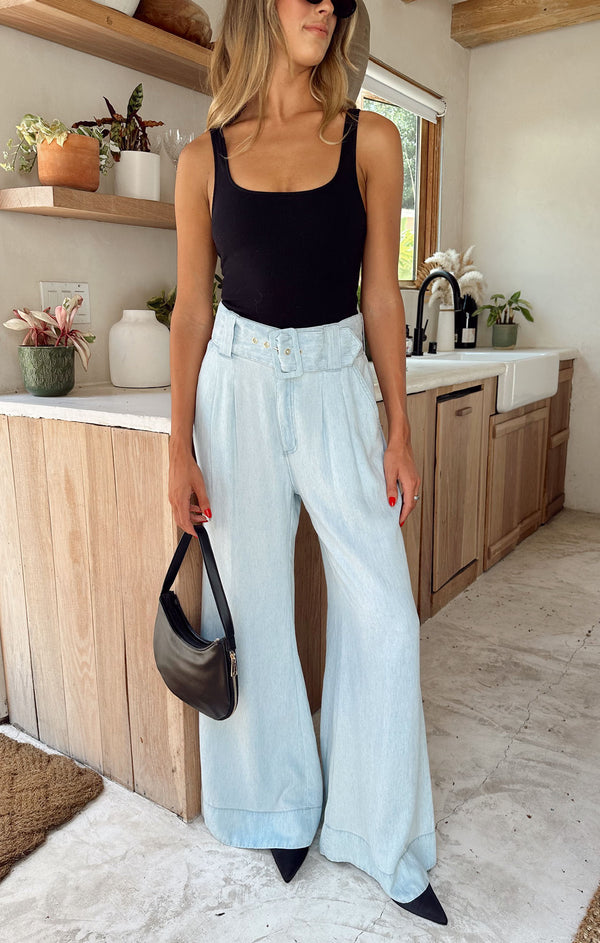 【INCHANT ME】546 Slav Wide Denim Pants INCHANT ME】546 Slav Wide Denim Pants ボトムス