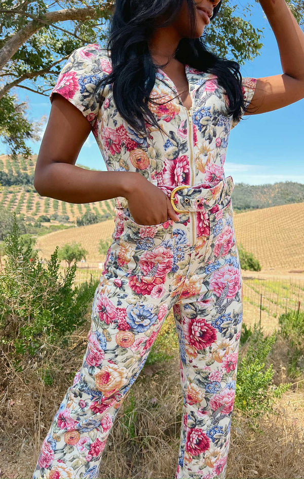 Show Me Your Mumu Gemini Floral outlet Jumpsuit in Meadow Blooms