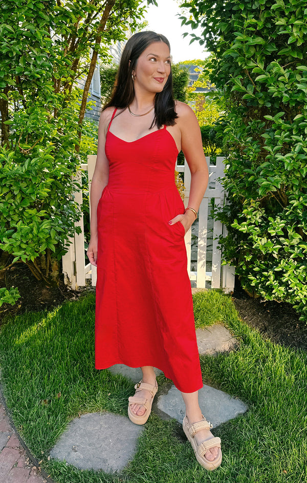 Allegra Midi Dress ~ Cherry Poplin – Show Me Your Mumu Allegra Midi Dress ~ Cherry Poplin – Show Me Your Mumu